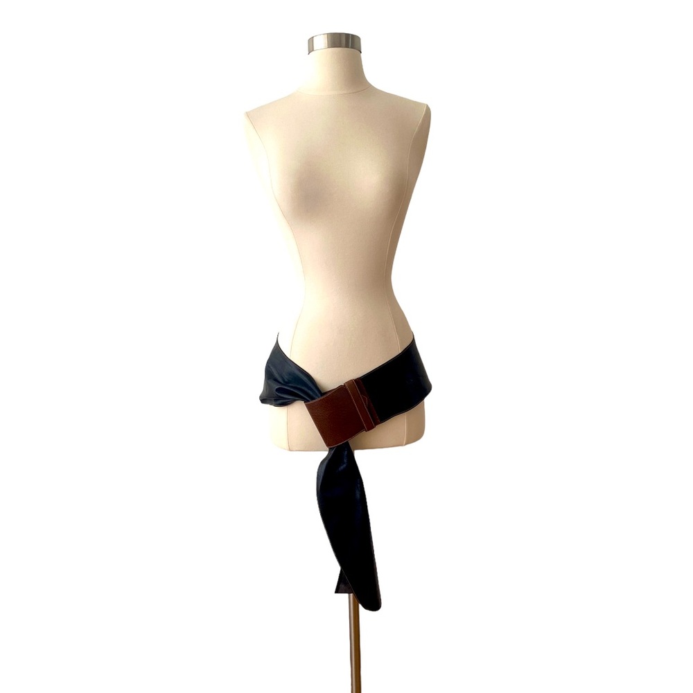 Gianfranco Ferre Wide Leather Hip Belt